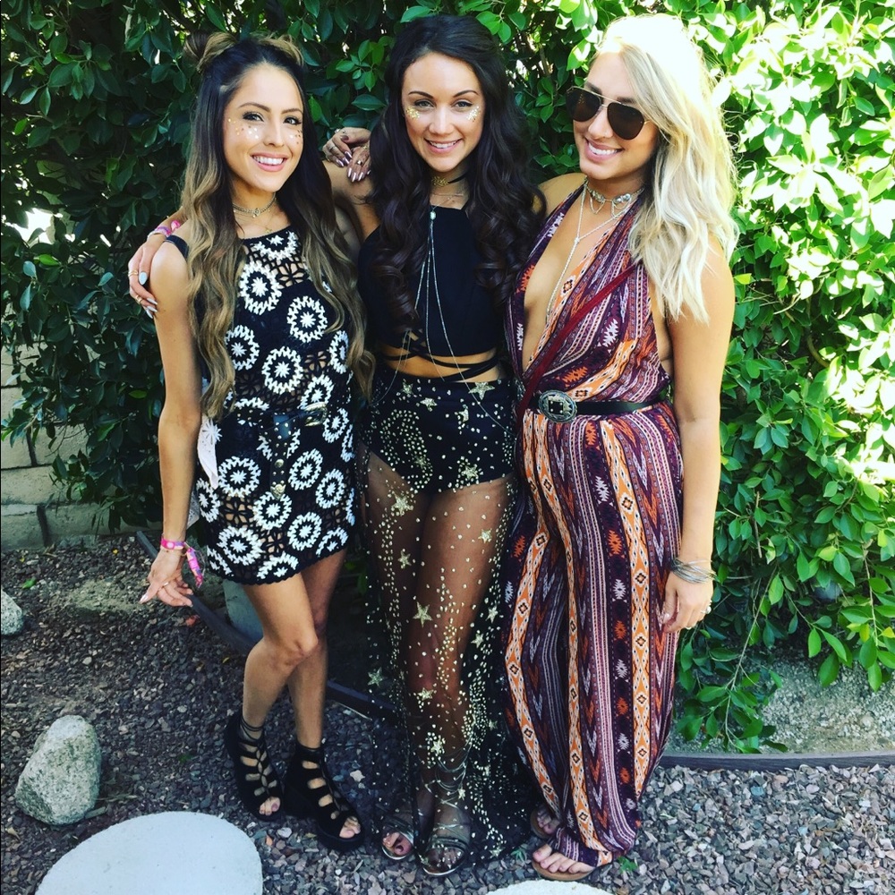 Black Star Sequin Festival Maxi Skirt